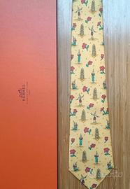 Cravatta originale in seta Hermes 
