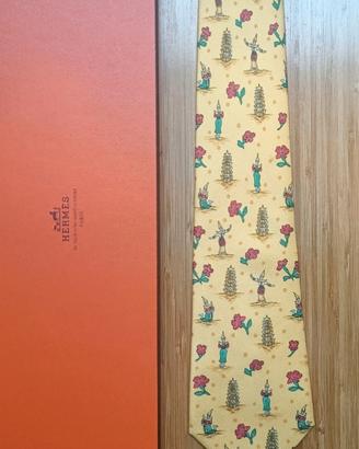 Cravatta originale in seta Hermes 