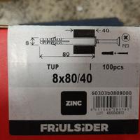 Tassello prolungato in nylon Friulsider