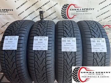 4 PNEUMATICI 195/65 R15 BARUM 4 STAGIONI SEMINUOVE