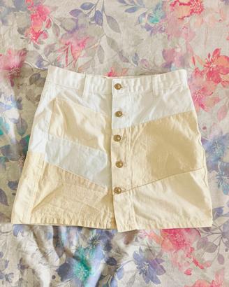 Minigonna in denim Stradivarius 42IT bianco/panna