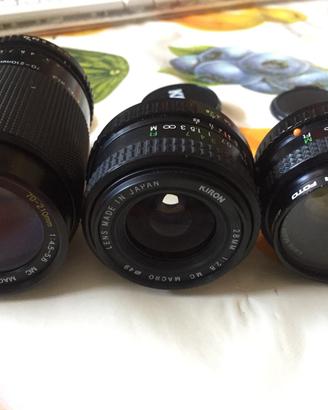 obiettivi per fotocamere analogiche