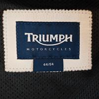 giubbotto pelle moto Triumph