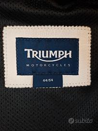 giubbotto pelle moto Triumph