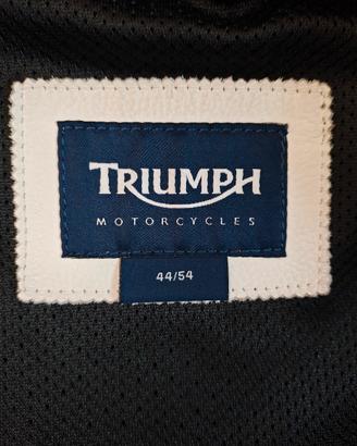 giubbotto pelle moto Triumph
