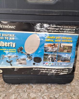 Kit antenna satellitare e decoder Camper Roulotte