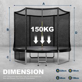 Trampolino esagonale per bambini - NUOVO