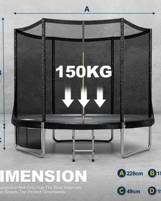 Trampolino esagonale per bambini - NUOVO