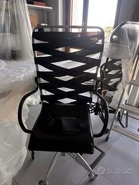 N. 2 - Sedie Ufficio Heron Parigi CANASTA -anni 90