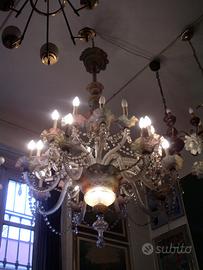 Antico grande lampadario veneziano