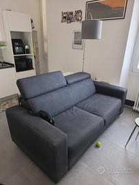 Divano letto 3 posti nero Rubino Mondo convenienza