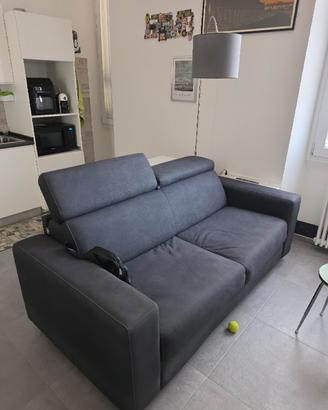 Divano letto 3 posti nero Rubino Mondo convenienza