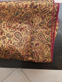 sciarpa foulard seta 120x25 cm.nuova verde o rosso