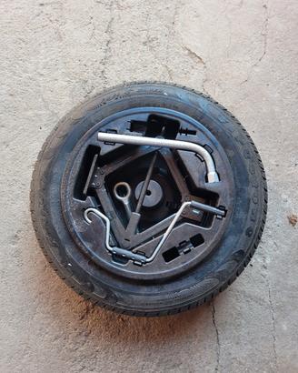 Kit attrezzi e ruotino fiat 500, panda e punto