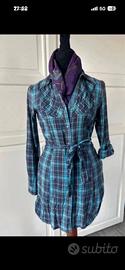 Camicia lunga donna scozzese ONLY tg M