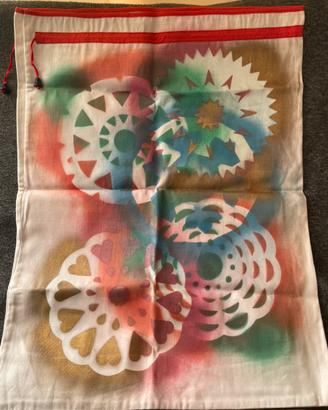 Sacchetto in stoffa con disegno