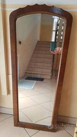 specchio in legno