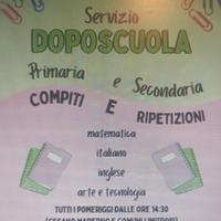 Servizio doposcuola primaria e secondaria 