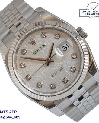 ROLEX Datejust 116234 Factory jubilee diamonds