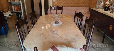 Grande tavolo da pranzo vintage anni '50