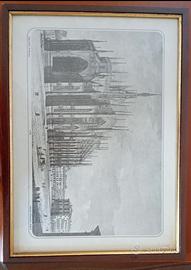 Stampa Vecchia Milano con cornice 