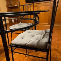 tavolo in ferro battuto e 4 sedie