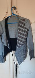 cardigan donna felpa e lana