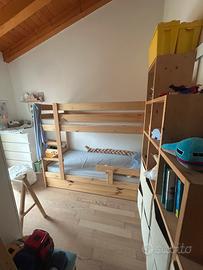 Letto a castello con materassi