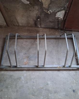 rastrelliera per biciclette, zincata, 3 posti