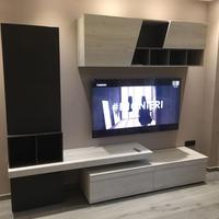 Mobile soggiorno moderna con con colonna