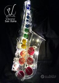 Sax alto contralto sassofono vibrato anche traspar