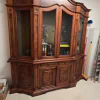 mobile vetrina in legno 