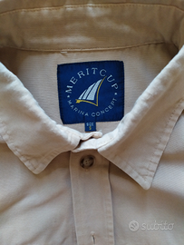 Camicia Merit Cup anni 90 beige pari al nuovo