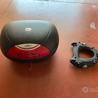 Baule moto Kappa 48 con piastra Givi