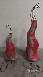 Lampade etniche centro Africa , in vera pelle