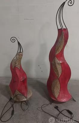 Lampade etniche centro Africa , in vera pelle