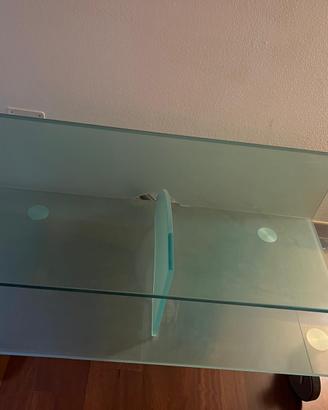 Porta tv in vetro