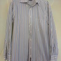 Camicia GANT 80’s Popline a righe blu e bi