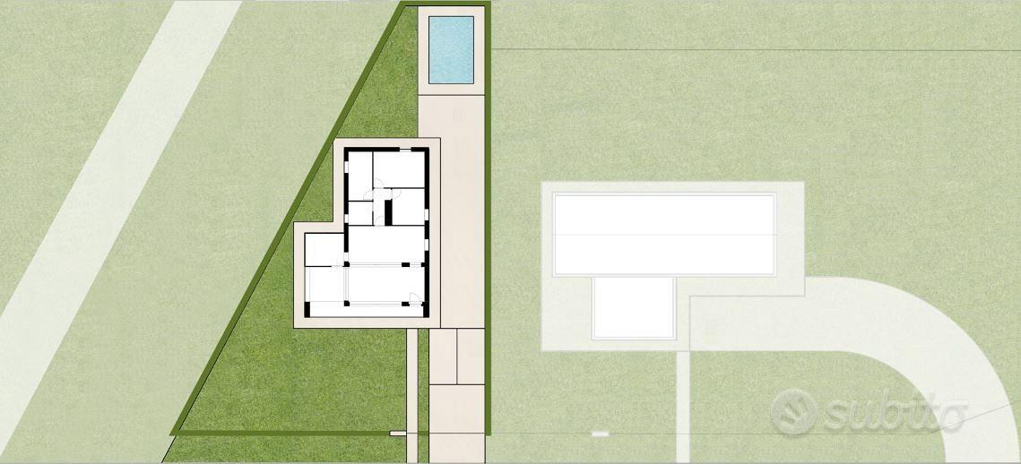 Terreno e progetto casa moderna - Vista 2