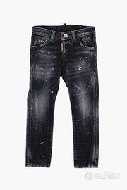 DSQUARED2 Skater Jeans Blu Effetto Used