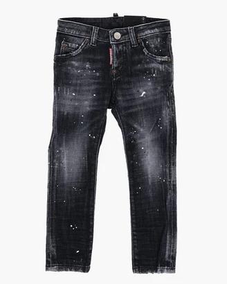 DSQUARED2 Skater Jeans Blu Effetto Used