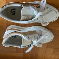 Sneaker 36 gold e gold bianche e oro originali