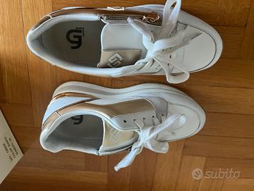 Sneaker 36 gold e gold bianche e oro originali