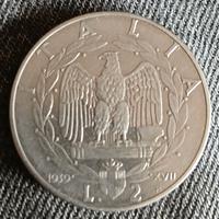 Moneta 2 Lire del 1939, anno XVII