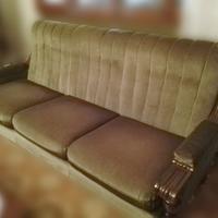 Divano e 2 poltrone in velluto