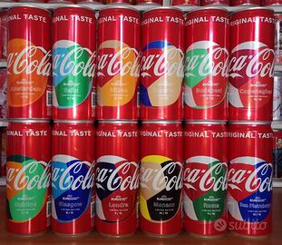 lattine Coca Cola ITALIA set Europei 2020 completo