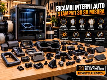Ricambi interni auto 3D su misura – ASA / ASA-CF