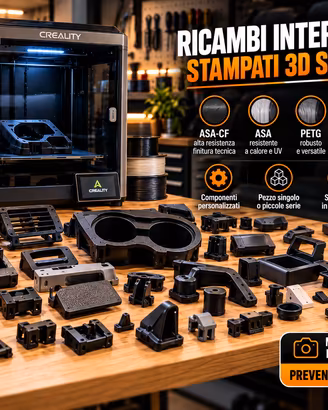 Ricambi interni auto 3D su misura – ASA / ASA-CF