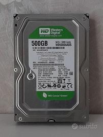Hard Disk Western Digital 500 Gb perfetto