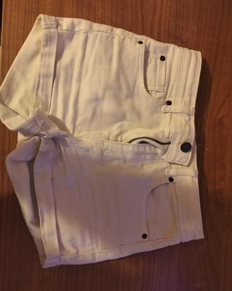 Shorts bianchi vita alta taglia XS / 34